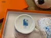 Taglie di segnaletica dipinte a mano di lusso Coppia di tazze di tazza di caffè Tazza da tè Cina di ossa di alta qualità con confezione regalo per le riunioni familiari festival festival regalo 2022