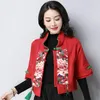 Ubranie etniczne Cheongsam kobiety plus size płaszcze 2022 Jumn bawełniane mieszanka haftowe frędzle splicing tang kostium chiński koszulki qipao w