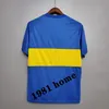 1981 1997 1999 BOCA Juniors Retro Soccer Jersey 01 02 03 04 05 Maradona Roman Riquelme Caniggia Palermo Klasyczna koszula piłkarska