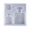 Molde de silicona para fondant de botella de Perfume, decoraciones artesanales, fabricación de colgantes, moldes de silicona