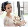 Women Summer New Open Toe Fish Head Fashion Platform High Heels Keilsandalen Frauen Schuhe Größe 3540 C03096120730