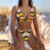 NY SEXY BIKINI 2021 SOLID SWIMSuitwomen badkläder Push Up Bikini Set Brasiliansk baddräkt Summer Beach Wear Swimming Suit XL XL