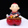 Vintage Beijing Ceramic Chinese style Handmade Doll Souvenir Gift Office Home Table Decoration People Toy Ornaments Car interior Decor Supplies