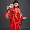 Sahne Giyim Antik Çin Kostüm Çocuk Çocuk Yedi Peri Hanfu Elbise Giyim Halk Dans Performansı Geleneksel Kızlar için Gelenek