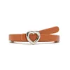 Belts Heart Alloy Buckle Vintage Love Shape Waist Strap Dress Decoration Korean Leather Belt Women Thin Waistband PU