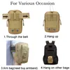 Tactical Pouch Molle Väskor Arrangör Bälte Midja Väska Militär Taktisk Pack Utomhuspåsar Focken Fick Camo Väska till iPhone