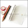 ノートメモ帳の供給オフィススクールビジネスIndustrialNotePads A7 A7 A5 A5透明ルーズリーフバインダーノートインデックスページマットERスピリット