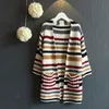 Cappotto da ragazza coreana primaverile in lana grezza di colore esteso tendenza maglione bx