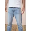 Siwmood Wiosna Lato Środowiskowe Przemywanie Laserowe Dżinsy Mężczyźni Slim Fit Klasyczne Spodnie Dżinsowe Wysokiej Jakości Jean Sj170768 210622