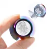 Nail Art Decorations 1 stks Kleurrijke Decoratie Seal Stamp Transparante Siliconen Sjabloon met Cover DIY Manicure Tools
