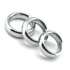 Round Metal Penis Ring Stainless Steel Cockrings Penis bondage Lock For Men Delay Ejaculation 40mm/45mm/50mm