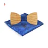 Homens Handmade Wood Butterfly Bow laços com Handkerchief Partido Britânico Acessórios de Nyz Acessórios NYZ