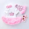 12m Fashion Brand New Clothes for Newborn Infant Baby Girls Birthday Baptism Dress Set Lovely Clothing 1st Year Girls Baby Suit