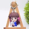Fruits Basket Keychain Cute Double Sided Key Chain Pendant Acrylic Anime Accessories Cartoon Keyring Y0901