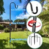 2 Pieces Of Bird Feeder Hook Bracket Metal Lantern Stand Decoration Garden Plant Stand Hanger Garden Street Lamp Hook Decoration Q0811