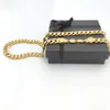 Handgefertigte Dubai Men039s Cuban Link Chain Halskette in 18 k gestempelter Gold gefüllt