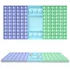 Dekompression leksaker push bubble checkerboard regnbåge stress reliever fidget leksak autism specialbehov sensory gåvor för barn fest spel