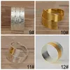 Stainless Steel Napkin Ring Gold Silver Napkins Buckle Hotel Wedding Table Decoration Towels Decor Hollow Out Rings BH4756 TQQ