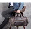 حقيبة سفر أزياء مان مصمم الرحلة التجارية للخارجية جلد طبيعي حذاء واق حقيبة الذكور القهوة السوداء