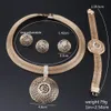 Collier pendentif rond en cristal pour femmes, couleur or, Bracelet, bague, boucle d'oreille, cadeaux d'anniversaire, de mariage, ensembles de bijoux