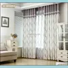 Tratamentos de janela de cortina Home Têxteis Jardim S para sala de estar Quarto Clássico Linha Preto-Branco Plano Proteção Ambiental Impressão J