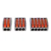 60 PCS/BOX WIRE CONNECTER 2 3 5 포트 레버-너트 도체 PCT-212/PCT-213/PCT-215 빠른 터미널 블록 전기 코 스플리터 JK2102KD