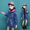 Girls Jackets Winter Thick Cowboy Coats Lamb Wool Children Outerwear Berber Fleece Girl Denim Long Jacket Kids 211204