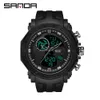 Sanda Orologi da uomo Orologi sportivi militari Orologio digitale impermeabile Orologio da uomo Orologio da uomo Relogio Masculino Erkek Kol Saati 6012 Q0524