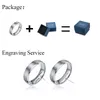 Anneaux de mariage TIGRADE 8mm Bague de luxe en carbure de tungstène Homme bleu opale incrusté hommes femmes Bague de fiançailles Homme Anillo Hombre taille 15