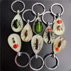 Ny Lysande Konstgjorda Keychain Real Insect Resin Proimen Key Ring Pendant G1019