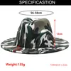 Ampla Brim Hats 2021 Fedora Mulheres Homens Camuflagem Casual Jazz Cap Imprimir Luxo Ao Ar Livre Formal Dress Felted Hat