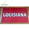 NCAA Louisiana Ragin 'Cajuns 플래그 3 * 5ft (90cm * 150cm) 폴리 에스터 플래그 배너 장식 플라잉 홈 가든 깃발 축제 선물