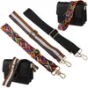Väska delar tillbehör färgade bältespåsar rem för kvinnor pt flicka mode justerbar axel handväska dekorativ238s