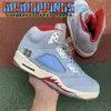 Top Quality Basketball Shoes University Blue 4 4s White Oreo Sail Jumpman Bred Bred Taupe Haze Neon Mens Womens 5 5s fuoco rosso argento lingua