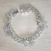 Cavigliere Ly Strass Farfalla Bracciale alla caviglia Catena a maglia cubana per le donne Bracciali a piede largo Gioielli da spiaggia Marc22