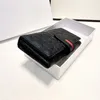 2022 Design wysokiej jakości portfel damska długi czarny prawdziwy bagażnik