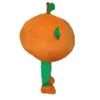 Costume da mascotte arancione di Halloween Personaggio dei cartoni animati di peluche di alta qualità Personaggio a tema anime Formato adulto Carnevale di Natale Festa di compleanno Vestito operato