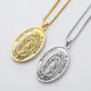 san benito Maria de Guadalupe Anhänger Halsketten DIVINO NINO Reinare Herren Halskette Antik Silber/Gold Halsketten Anhänger 24 Zoll N330 2 Stück/Los
