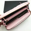 Mode Frauen Luxus -Brieftaschen hochwertige klassische Frauen Clutch Wallet Echtes Leder langer Reißverschluss Brieftasche Organisator Brieftaschen Dessinger285l