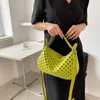 Hollow fishnet women's handbag Solid color contemporary style leather shoulder bag Summer fashion zipper women's cross body bags