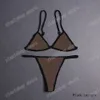 22ss Italiaanse bikini lente zomer rompertjes kant nachtkleding ondergoed dubbele letters dames badmode tops hoge kwaliteit bikini regenboog261U
