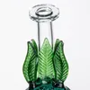 8 Inch Pineapple Shape Bong Heady 14mm Female Joint Recycler Hookahs Bent Tube Thick Glass Bubbler Bongs Dab Oil Rigs Yellow Green Water Pipes With the Bowl WP2194
