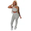 Frauen Schlank Trainingsanzüge Zwei Stück Hosen Set Sexy aushöhlen Crop Top Bodycon Leggings Anzug Damen Zipper Split Bodysuit Clubwear