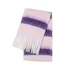 Vrouwen plaid sjaal winter warme sjaal en wraps bandana pashmina vrouwelijke foulard lange deken regenboog harige bufanda 2021