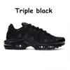 Plus tn Men Running Shoes Outdoor Sneakers Atlanta Kaomoji Triple White volt Red black gradient Oreo Hyper Blue Web Sports Women Trainers Size 36-46