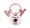 Porte-clés pour diplômés 2022, en acier inoxydable, pour classe d'école et d'université, cadeaux pour camarades de classe