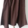 Pantaloni Harem in lino casual da donna Pantaloni larghi Moda cavallo basso solido Donna 210925