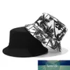 Brand New Canvas Fisherman Hats Men and Women Printed Coconut Palm Double-sided Bucket Hat Unisex Outdoor Travel Sun Visor Caps Factory price expert design Quality