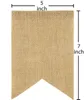 2021 NEW 15pcs Flag Burlap Banner, DIY Decoration for Wedding, Baby Shower and Party