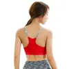 Gym Clothing Ladies Sports Bra Push Up Adjustable Lette Straps Wear Brassiere For Women Yoga Workout Padded Underwear Fitness Top